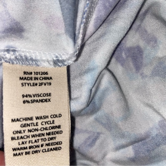 Soft Surroundings Dress Womens XS Vivienne Garden Blue Maxi Feminine Boho NWT - Picture 14 of 14